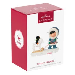 Hallmark Frosty Friends 2025 Ornament -Hallmark Gift Shop Eskimo Pulling Sled Keepsake Ornament 5QXR8332 08