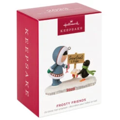Hallmark Frosty Friends 2023 Ornament -Hallmark Gift Shop Eskimo and Penguin Keepsake Ornament 1699QXR8029 04