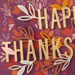 Hallmark All The Best Thanksgiving Card -Hallmark Gift Shop Fall Flowers and Leaves Happy Thanksgiving Card 799IET8017 04