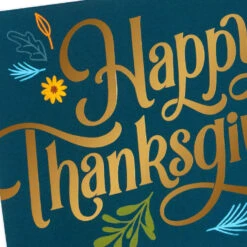 Hallmark Festive Fall Leaves Boxed Blank Thanksgiving Notes, Pack Of 40 -Hallmark Gift Shop Fall Leaves Gold and Green Thanksgiving Notes Pack 5HAA1014 03