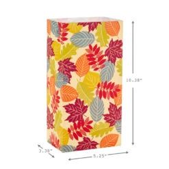 Hallmark Fall Leaves Paper Goodie Bags, Pack Of 30 -Hallmark Gift Shop Fall Leaves Paper Treat Bags 5EGB6487 03
