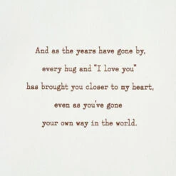 Hallmark My Love Is With You Near Or Far Birthday Card For Son -Hallmark Gift Shop Fall Leaves on Brown Birthday Card for Son 799MAN4452 02