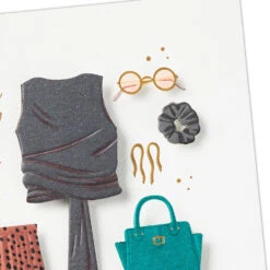 Hallmark Celebrating Every Fabulous Thing Birthday Card For Her -Hallmark Gift Shop Fashionable Clothes and Accessories Birthday Card for Her 759LAD2935 04