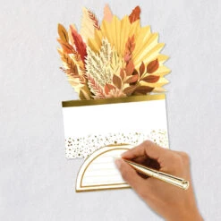 Hallmark Let Gratitude Grow Pop-Up Thanksgiving Card -Hallmark Gift Shop Feathers and Leaves 3D PopUp Thanksgiving Card 799TH5002 05