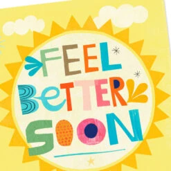 Hallmark 16" Feel Better Soon Sun Jumbo Get Well Card -Hallmark Gift Shop Feel Better Soon Sun Get Well Card 999CBG3034 04