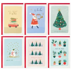 Hallmark Festive Fun Boxed Christmas Cards Assortment, Pack Of 24