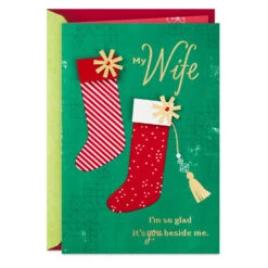 Hallmark I'm Glad It's You Beside Me Christmas Card For Wife