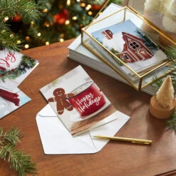 Hallmark Winter Cheer Assorted Boxed Christmas Cards, Pack Of 12 -Hallmark Gift Shop Festive Photos Boxed Christmas Cards Assortment 5XPX1344 06