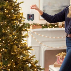 Window Display 2025 Photo Frame Hallmark Ornament -Hallmark Gift Shop Festive Window Photo Frame Christmas Ornament 1HGO3582 05