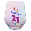 Hallmark Finally 21 Stemless Wine Glass, 16 Oz. -Hallmark Gift Shop Finally 21 Stemless Wine Glass 1BID1089 01
