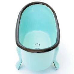 Finchberry Blue Metal Farmhouse Bathtub Soap Dish -Hallmark Gift Shop Finchberry Blue Metal Bathtub Soap Dish 9155BLUE 03