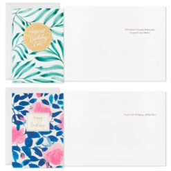 Hallmark Assorted Floral Birthday Cards, Pack Of 12 -Hallmark Gift Shop Floral Birthday Cards Assortment 3EDX1181 04