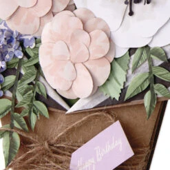 Hallmark Flower Bouquet Beautiful Day Birthday Card -Hallmark Gift Shop Floral Bouquet Displayable Birthday Card 1299LAD9483 04