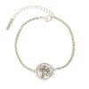 Demdaco Floral Charm Dear You Mom Bracelet -Hallmark Gift Shop Floral Design Silver Charm Bracelet 1008060002 01