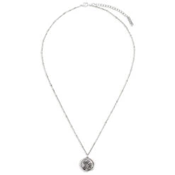 Floral Charm Dear You Mom Necklace, 17.5" -Hallmark Gift Shop Floral Design Silver Charm Necklace 1005060050 03