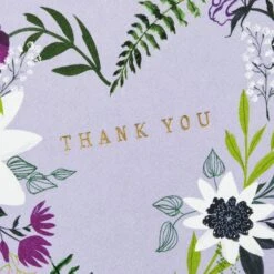 Hallmark Floral Heart Wreath On Lavender Blank Thank You Notes, Pack Of 10 -Hallmark Gift Shop Floral Heart Wreath on Lavender Blank Thank You Notes Pack of 10 root 1199TYN1277 TYN1277 03.jpg Source Image