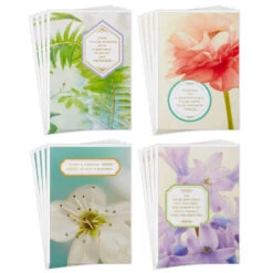 Hallmark Floral Blessings Assorted Birthday Cards, Pack Of 16