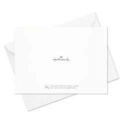 Hallmark Ivory Floral Flat Note Cards In Caddy, Box Of 40 -Hallmark Gift Shop Floral SinglePanel Note Cards With Caddy 3CNT5048 07