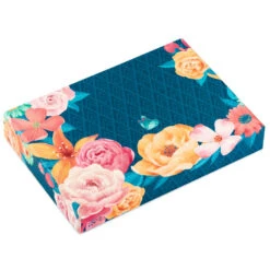 Hallmark Floral Stationery Set And Desk Organizer Box -Hallmark Gift Shop Floral Stationery Set and Desk Organizer Box 5STZ5100 05