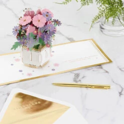 Hallmark Love And Appreciation Flower Bouquet 3D Pop-Up Love Card -Hallmark Gift Shop Flower Bouquet 3D PopUp Love Card 1299LAD2838 06