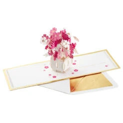 Hallmark Happy Thoughts Flower Bouquet 3D Pop-Up Thinking Of You Card -Hallmark Gift Shop Flower Bouquet 3D PopUp Thinking of You Card 1299LAD9644 04