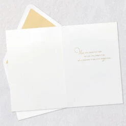 Hallmark A Lifetime Of Happiness Wedding Card -Hallmark Gift Shop FlowerDraped Glittery White Cake Wedding Card 859LAD4372 03