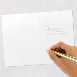 Hallmark A Lifetime Of Happiness Wedding Card -Hallmark Gift Shop FlowerDraped Glittery White Cake Wedding Card 859LAD4372 06