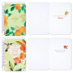 Hallmark Sumptuous Florals Assorted Multi-Occasion Cards, Pack Of 4 -Hallmark Gift Shop Flowers Just Because Cards Pack With Stickers 3JBC1002 04