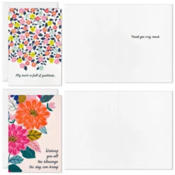 Hallmark Floral Blessings Assorted All-Occasion Cards, Pack Of 16 -Hallmark Gift Shop Flowers and Faith Celebration Cards Assortment 5STZ1336 02