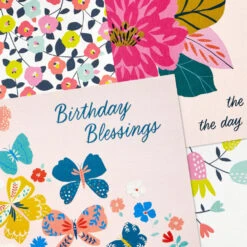 Hallmark Floral Blessings Assorted All-Occasion Cards, Pack Of 16 -Hallmark Gift Shop Flowers and Faith Celebration Cards Assortment 5STZ1336 04