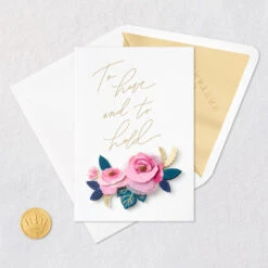 Hallmark To Have And To Hold Always Wedding Card -Hallmark Gift Shop Flowers and Leaves Quilled Signature Birthday Card 859LAD3200 06