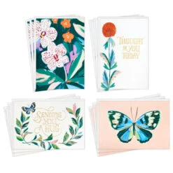 Hallmark Sending A Hug Assorted Blank Cards, Pack Of 12