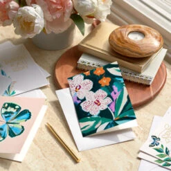 Hallmark Sending A Hug Assorted Blank Cards, Pack Of 12 -Hallmark Gift Shop Flowers and Vines Thinking of You Cards Assortment 3EDX2030 08