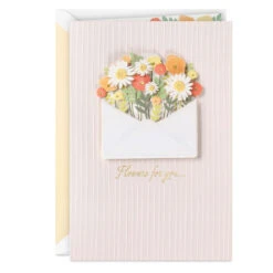 Hallmark Flowers For You Thinking Of You Card