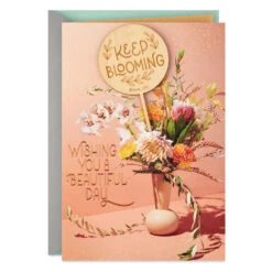 Hallmark Keep Blooming Birthday Card With Plant Stake