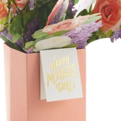 Hallmark Jumbo Flower Bouquet In Vase 3D Pop-Up Mother's Day Card -Hallmark Gift Shop Flowers in Vase PopUp Mothers Day Card 1299MPI6002 03