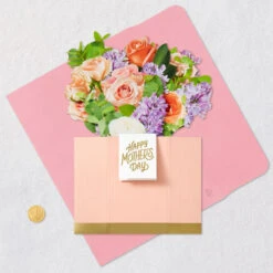Hallmark Jumbo Flower Bouquet In Vase 3D Pop-Up Mother's Day Card -Hallmark Gift Shop Flowers in Vase PopUp Mothers Day Card 1299MPI6002 06