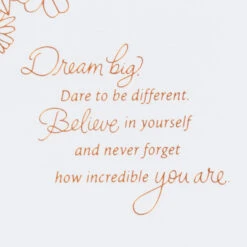 Hallmark Dream Big Birthday Card For Granddaughter -Hallmark Gift Shop Flowers on Pink Birthday Card for Granddaughter 759FBD4775 02