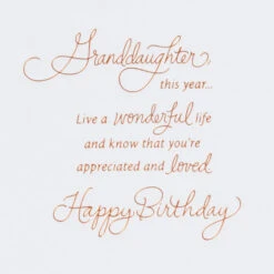 Hallmark Dream Big Birthday Card For Granddaughter -Hallmark Gift Shop Flowers on Pink Birthday Card for Granddaughter 759FBD4775 03