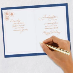 Hallmark Dream Big Birthday Card For Granddaughter -Hallmark Gift Shop Flowers on Pink Birthday Card for Granddaughter 759FBD4775 07