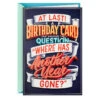 Hallmark Any Other Questions Funny Pop-Up Birthday Card With Sound -Hallmark Gift Shop Flushing Toilet Birthday Card With Sound 899ARH1586 01