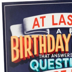 Hallmark Any Other Questions Funny Pop-Up Birthday Card With Sound -Hallmark Gift Shop Flushing Toilet Birthday Card With Sound 899ARH1586 04