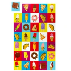 Hallmark Punny Foods Kids Classroom Valentines Set With Cards, Stickers And Mailbox -Hallmark Gift Shop Food Puns Kids Classroom Valentines Stickers and Mailbox 5VBX1028 04