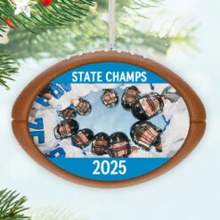 Hallmark Football Personalized Ornament, Custom Photo And Text -Hallmark Gift Shop Football Personalized Photo and Text Ornament 2499QHE1985B100 02