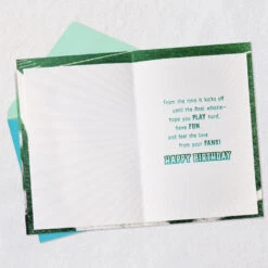 Hallmark Hope You Feel The Game Day Love Birthday Card -Hallmark Gift Shop Football on Field Birthday Card 699HBD4635 03