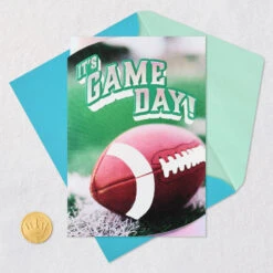 Hallmark Hope You Feel The Game Day Love Birthday Card -Hallmark Gift Shop Football on Field Birthday Card 699HBD4635 05