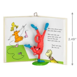 Hallmark Dr. Seuss's Fox In Socks™ Who Sews Whose Socks? Ornament -Hallmark Gift Shop Fox in Socks Book Keepsake Ornament 1799QXI7319 03
