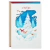 Hallmark I Love You With All My Heart Romantic Christmas Card -Hallmark Gift Shop Foxes in Snow Romantic Christmas Card 759XZH2353 01