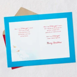 Hallmark I Love You With All My Heart Romantic Christmas Card -Hallmark Gift Shop Foxes in Snow Romantic Christmas Card 759XZH2353 04