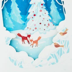Hallmark I Love You With All My Heart Romantic Christmas Card -Hallmark Gift Shop Foxes in Snow Romantic Christmas Card 759XZH2353 05